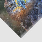 《鳥》ハヤブサ鳥のアートワークの切り離し 薄葉紙 (詳細)