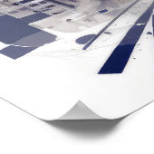 《鳥》ハヤブサ鳥ポートレート動物絵画の野生生物フリー ポスター (角)