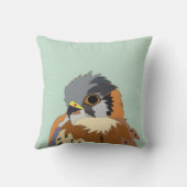 《鳥》ハヤブサ鳥 クッション (裏面)