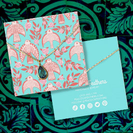 《鳥》ハヤブサ&バライヤリングネックレスジュエリーディスプレイ