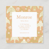 《鳥》ハヤブサ&バラシックエレガントオーダーサンキュー スクエア名刺 (裏面)