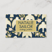 《鳥》ハヤブサ&バラシッユニーククモダン公証人公共 名刺 (正面)