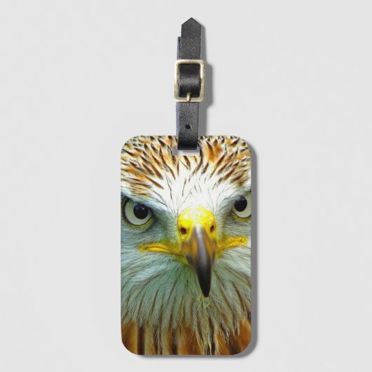 《鳥》ハヤブサ ラゲッジタグ (正面縦)