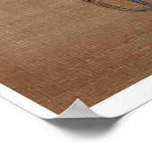 《鳥》ハヤブサ- 16世紀朝鮮絵巻 ポスター (角)