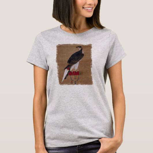 《鳥》ハヤブサ- 16世紀朝鮮絵巻 Tシャツ (正面)