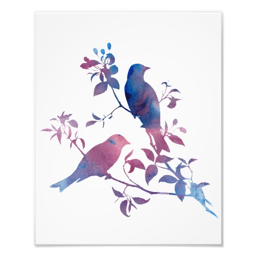 鳥 フォトプリント            (正面)