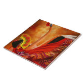 鳥 – フラミンゴ – フラメンゴダンサー タイル (側面)