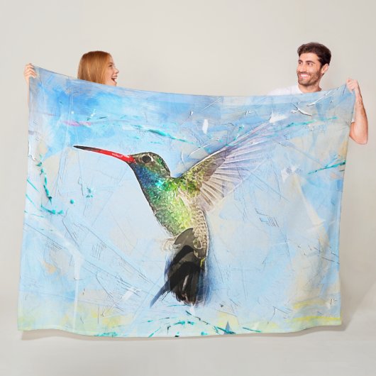 鳥 フリースブランケット (インサイチュ)