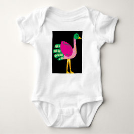 鳥 ベビーボディスーツ