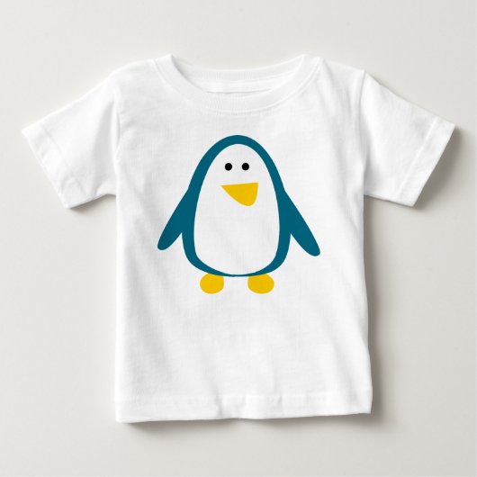鳥, ペンギン, 動物 ベビーTシャツ (正面)