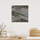 鳥 ポスター (キッチン)