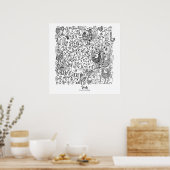 鳥 ポスター (キッチン)