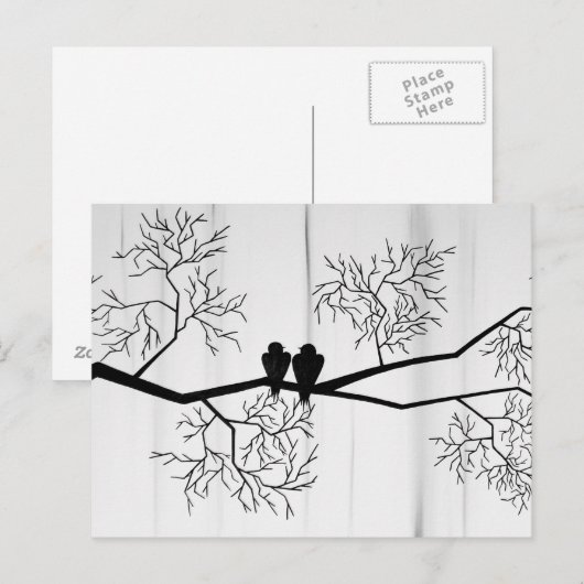 鳥 ポストカード (正面/裏面)