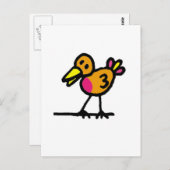 鳥 ポストカード (正面/裏面)