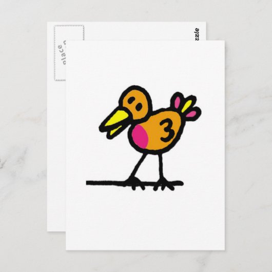 鳥 ポストカード (正面/裏面)