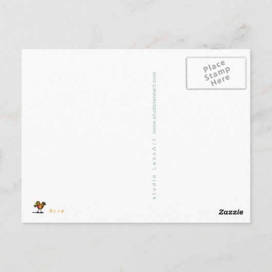 鳥 ポストカード (裏面)