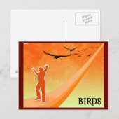 鳥 ポストカード (正面/裏面)