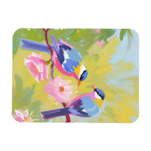 鳥 マグネット (横)