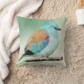 鳥：ヨーロッパローラ クッション (ブランケット)