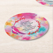 鳥 ラウンドペーパーコースター (アングル)