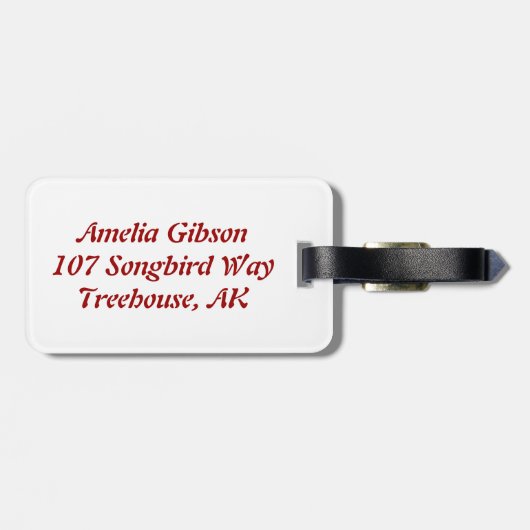 鳥 ラゲッジタグ (裏面横)