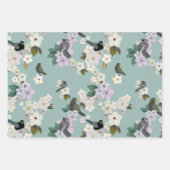 鳥 ラッピングペーパーシート (正面)