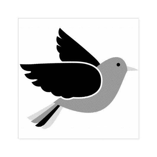 鳥 ラバースタンプ (インプリント)