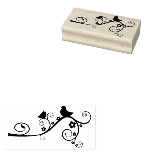 鳥 ラバースタンプ (押印)