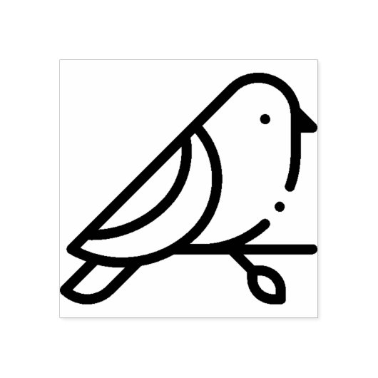 鳥 ラバースタンプ (インプリント)