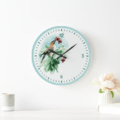 鳥 ラージ壁時計 (ホーム)