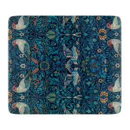 鳥(ヴィンテージ花柄)（ウィリアム・モリス著） カッティングボード