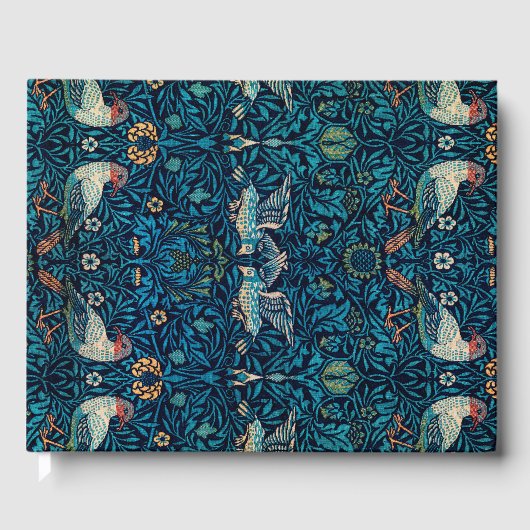 鳥(ヴィンテージ花柄)(ウィリアム・モリス著) ゲストブック (正面)