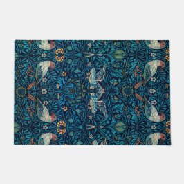 鳥(ヴィンテージ花柄)（ウィリアム・モリス著） ドアマット