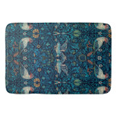 鳥(ヴィンテージ花柄)（ウィリアム・モリス著） バスマット (正面)
