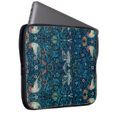 鳥(ヴィンテージ花柄)(ウィリアム・モリス著) ラップトップスリーブ (正面右)