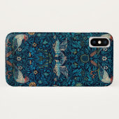 鳥(ヴィンテージ花柄)（ウィリアム・モリス著） Case-Mate iPhoneケース (裏面(横))