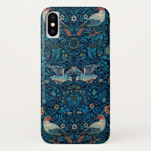 鳥(ヴィンテージ花柄)（ウィリアム・モリス著） iPhone X ケース