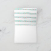 鳥&傘ボーイズ赤ちゃんシャワーありがとうご注意 サンキューカード (内部)