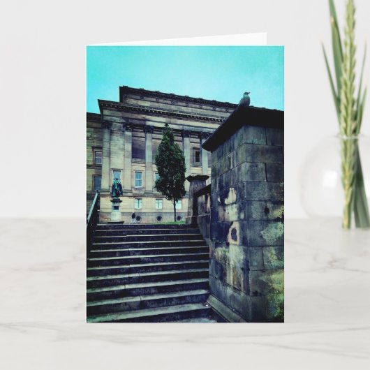 鳥、公園で カード (正面)