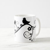 鳥、動物、繁栄 コーヒーマグカップ (正面右)