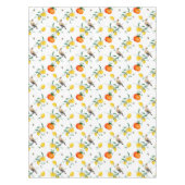 鳥，夏，レモン，蜂    テーブルクロス (正面)