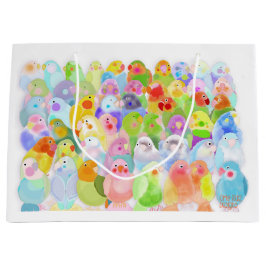 鳥！抱き枕 ラージペーパーバッグ