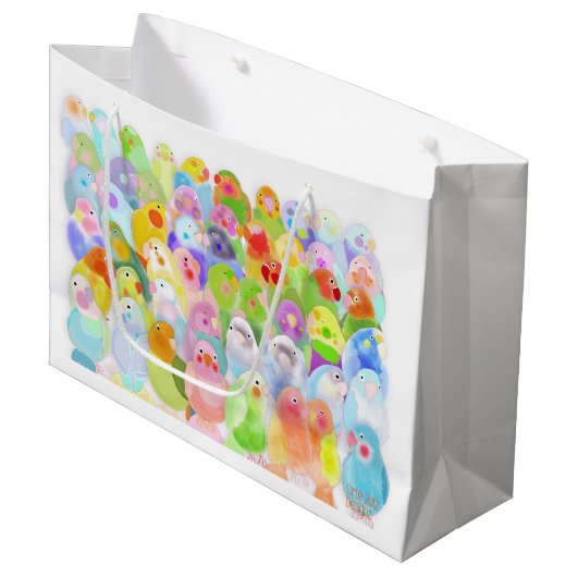 鳥！抱き枕 ラージペーパーバッグ (正面アングル)
