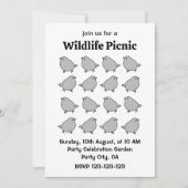 鳥 招待状 (正面)