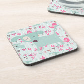 鳥、犬、旗、花 コースター (左側)