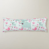 鳥、犬、旗、花 ボディピロー (正面)