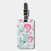 鳥、犬、旗、花 ラゲッジタグ (正面縦)