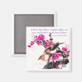 「鳥」磁石 マグネット (正面/裏面)