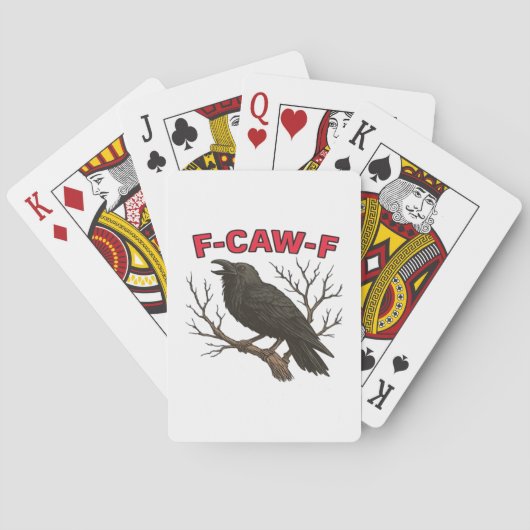 鳥 - 笑うカラス F-Caw-F クラシック トランプ (裏面)