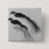 鳥 缶バッジ (正面)